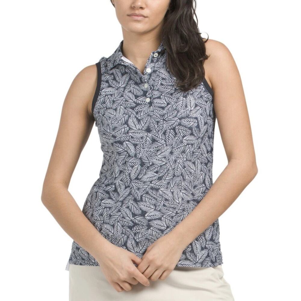 Peter Millar Sleeveless Print Golf Tank Polo Sz XS